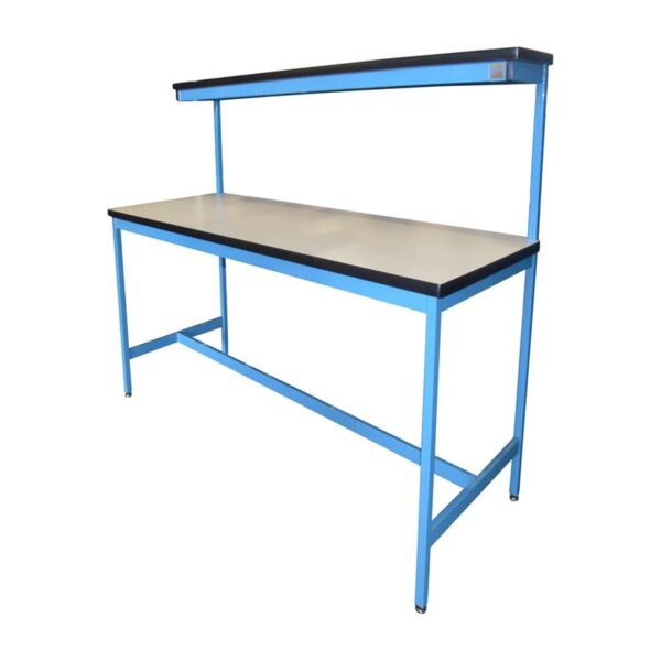 BT42 Four-Leg Workbench with Single Cantilever Riser Shelf