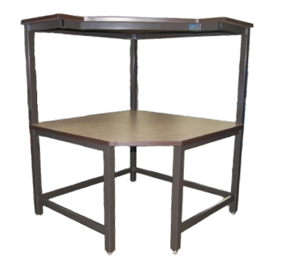 Corner Workbenches with Fix Single Tier Shelf