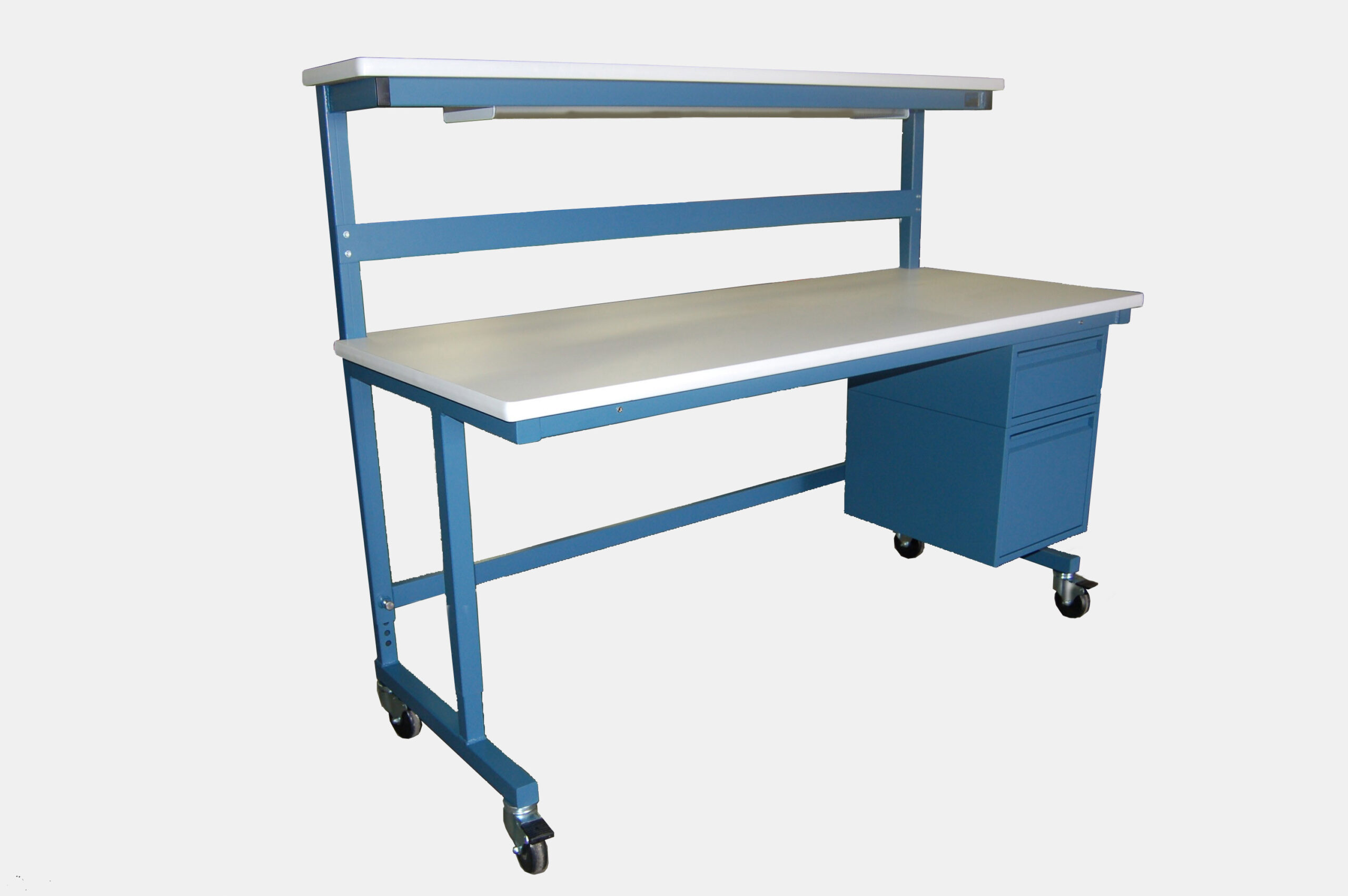 BT142 Cantilever Workbench with Single Cantilever Riser Shelf