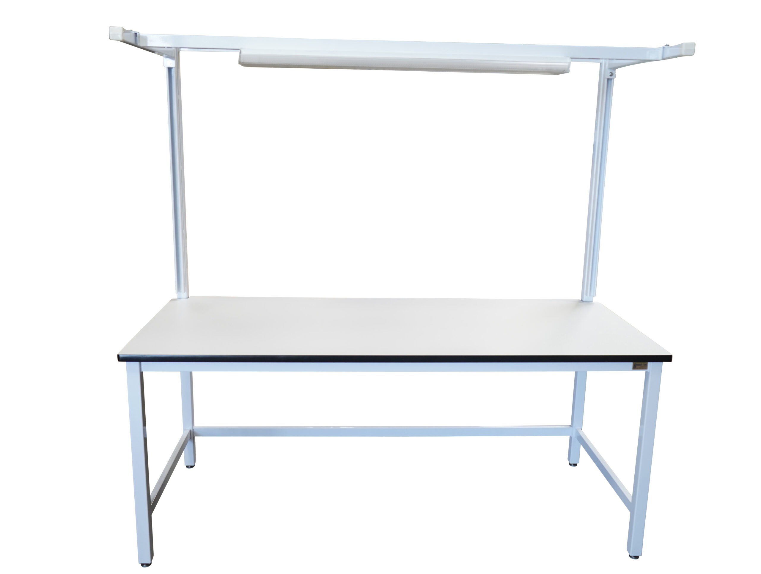 Modular Strut Channel Workbench with Overhead Lightbar
