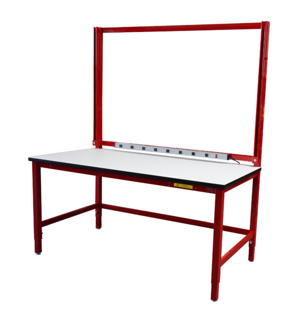 Modular Strut Channel Workbench with Double Cantilever Riser Shelves ...