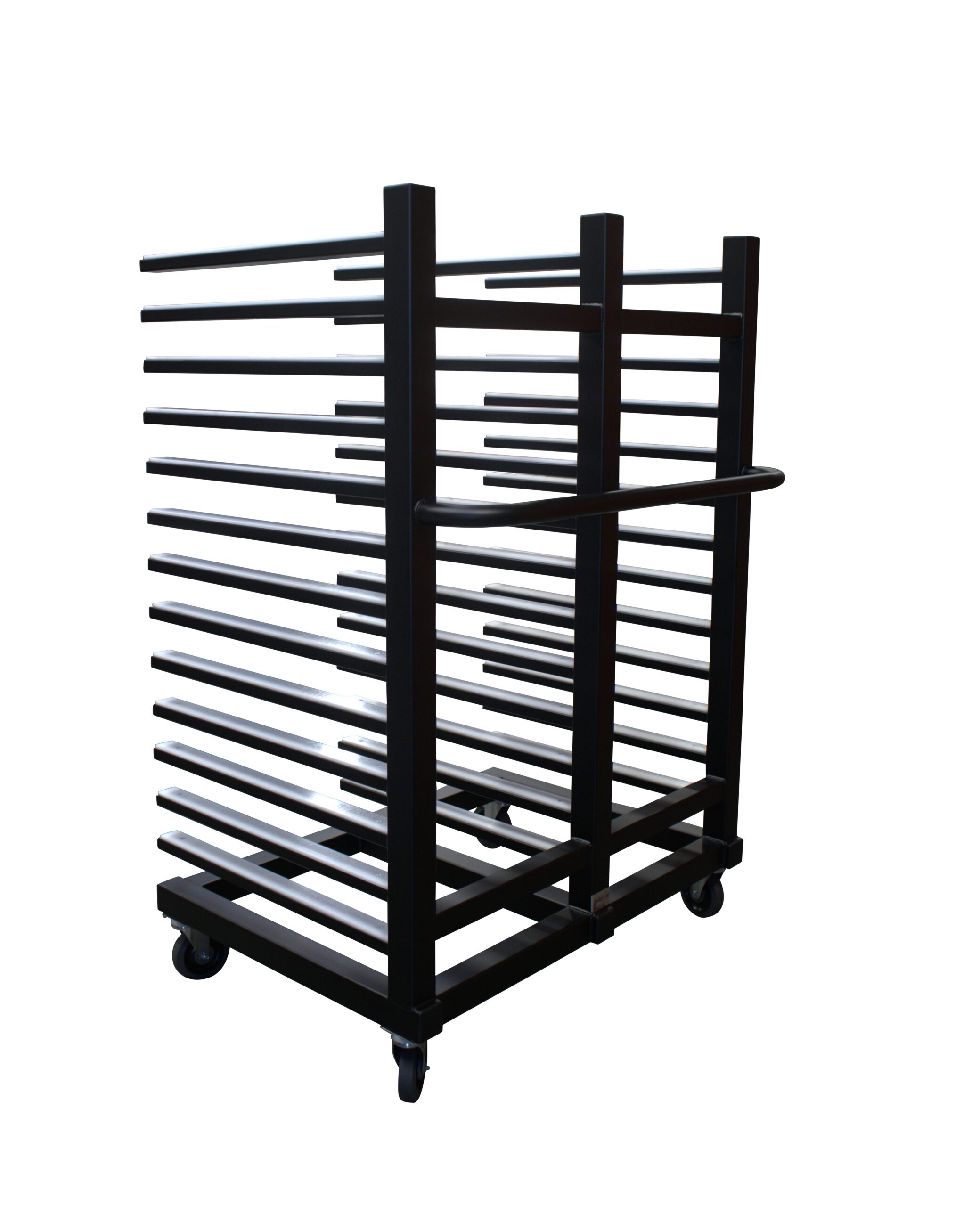 Fully Welded Horizontal Panel Mobile Rack with 13 Levels